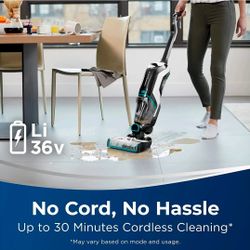 bissell 3277 crosswave x7 cordless pet pro titanium/black/copper vacuum
