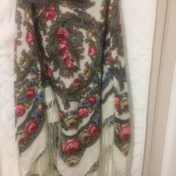 Brand New Multicolored  Wool Top/Shawl 