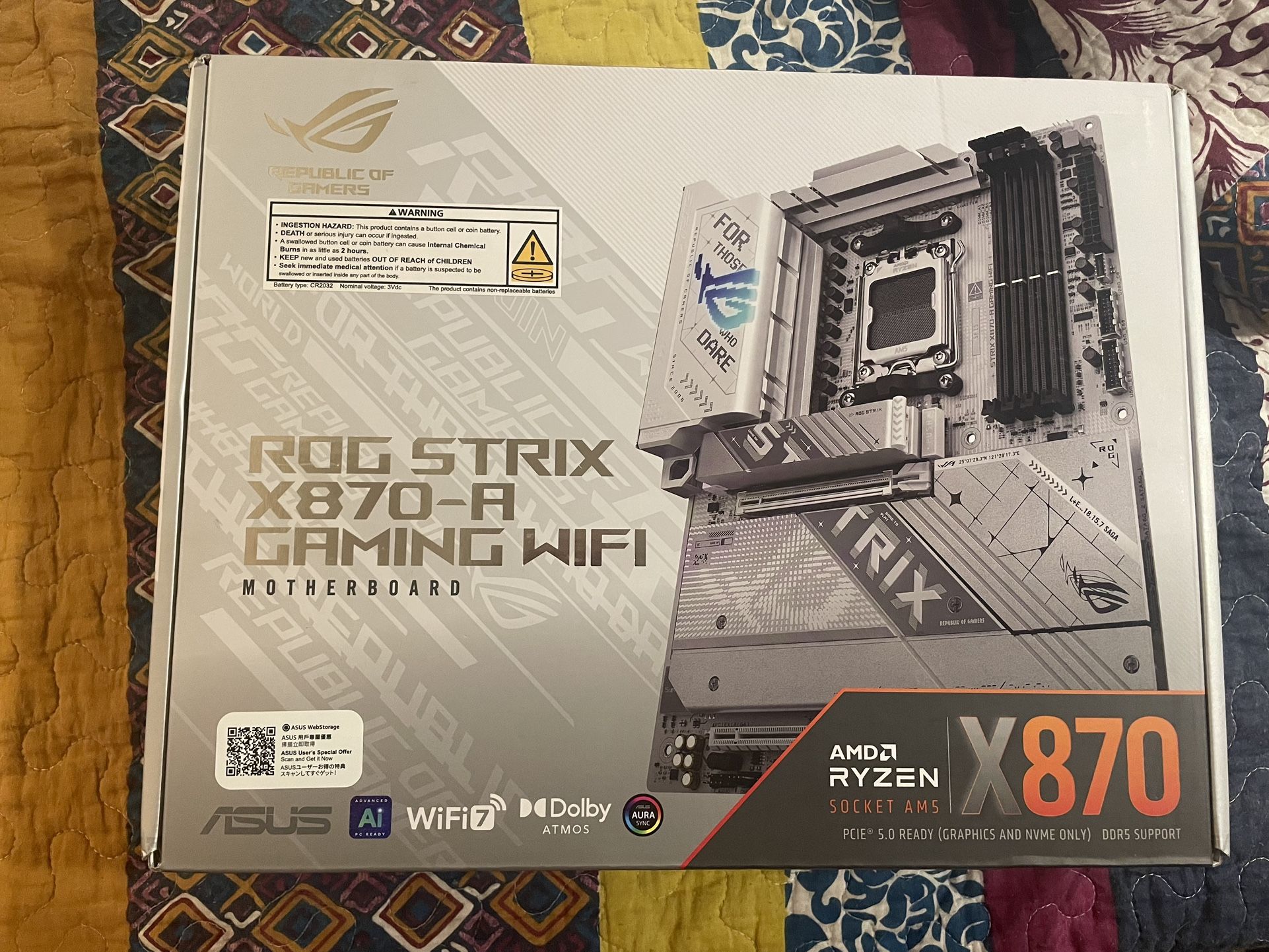 ROG STRIX X870-A GAMING WIFI MOTHERBOARD 