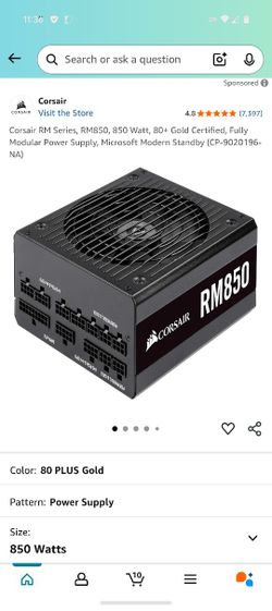 New in box Corsair RM850 Power Supply