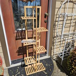 Bamboo Tiered Plant Stand
