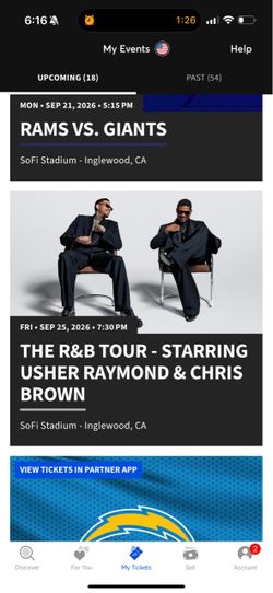 USHER & CHRIS BROWN TICKETS R&B TOUR 9/25
