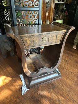One Wood Nightstand