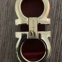 Salvatore Ferragamo Gancini Buckle Leather Belt