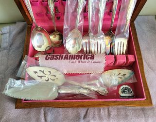 Authentic William Roger's MFG & Co. Sterling Silverware & Matching Chest.
