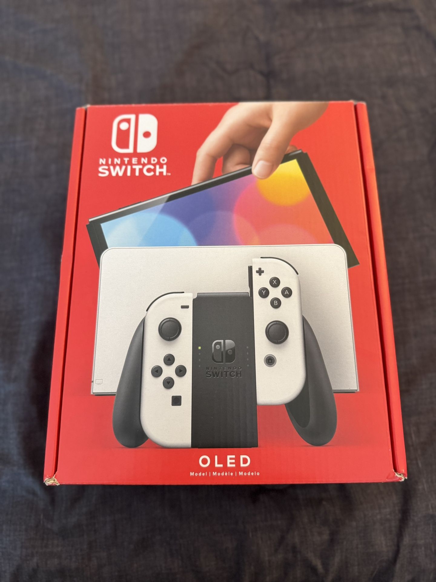 Nintendo Switch OLED (White) With R/B Joycons