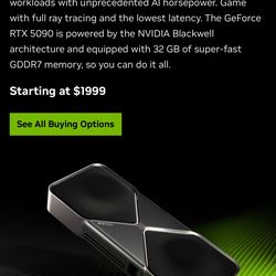 ***BRAND NEW  Nvidia RTX 5090 Founders Edition GPU, Factory Sealed, New Inventory, OC/IE Price FIRM***