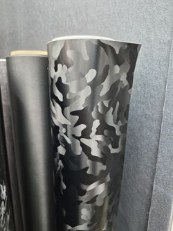 Black ghost camouflage vinyl wrap 5x3
