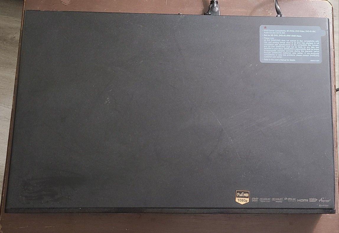Samsung BD-P1500 Blu Ray Player With Remote Tested Works