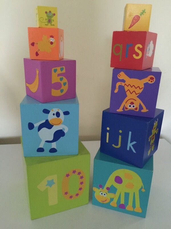 Boikido Wooden Nesting and Stacking Blocks Toy
