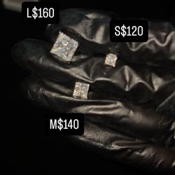 Diamond Square Earrings 