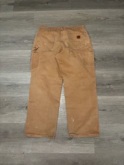 Vintage Carhartt Men’s Duck Carpenter Light Brown Work Pants