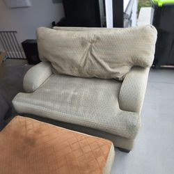 Free Armchair With Ottoman
