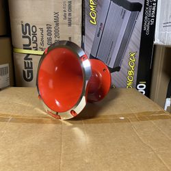 Brand New Genius Audio Compression Horn Aluminum Lens 4 Bolt $30 Each (lens only )