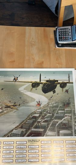 Vintage poster of Jimmy Doolittle and Tokyo Raiders
