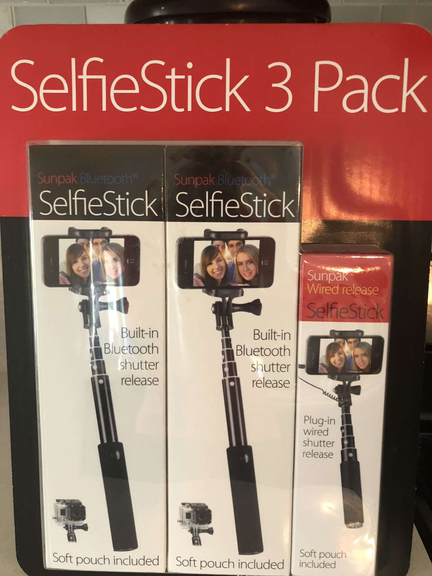 Selfie Stick 3 Pack