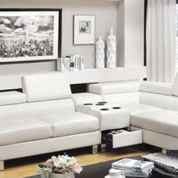 White Sectional 