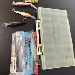 Fishing Lures With Rodeel Case Lot 