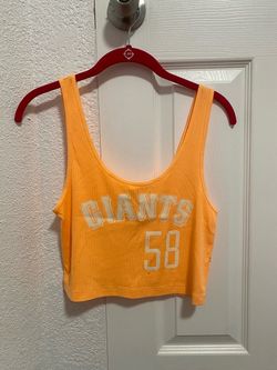 pink giants cropped tank top