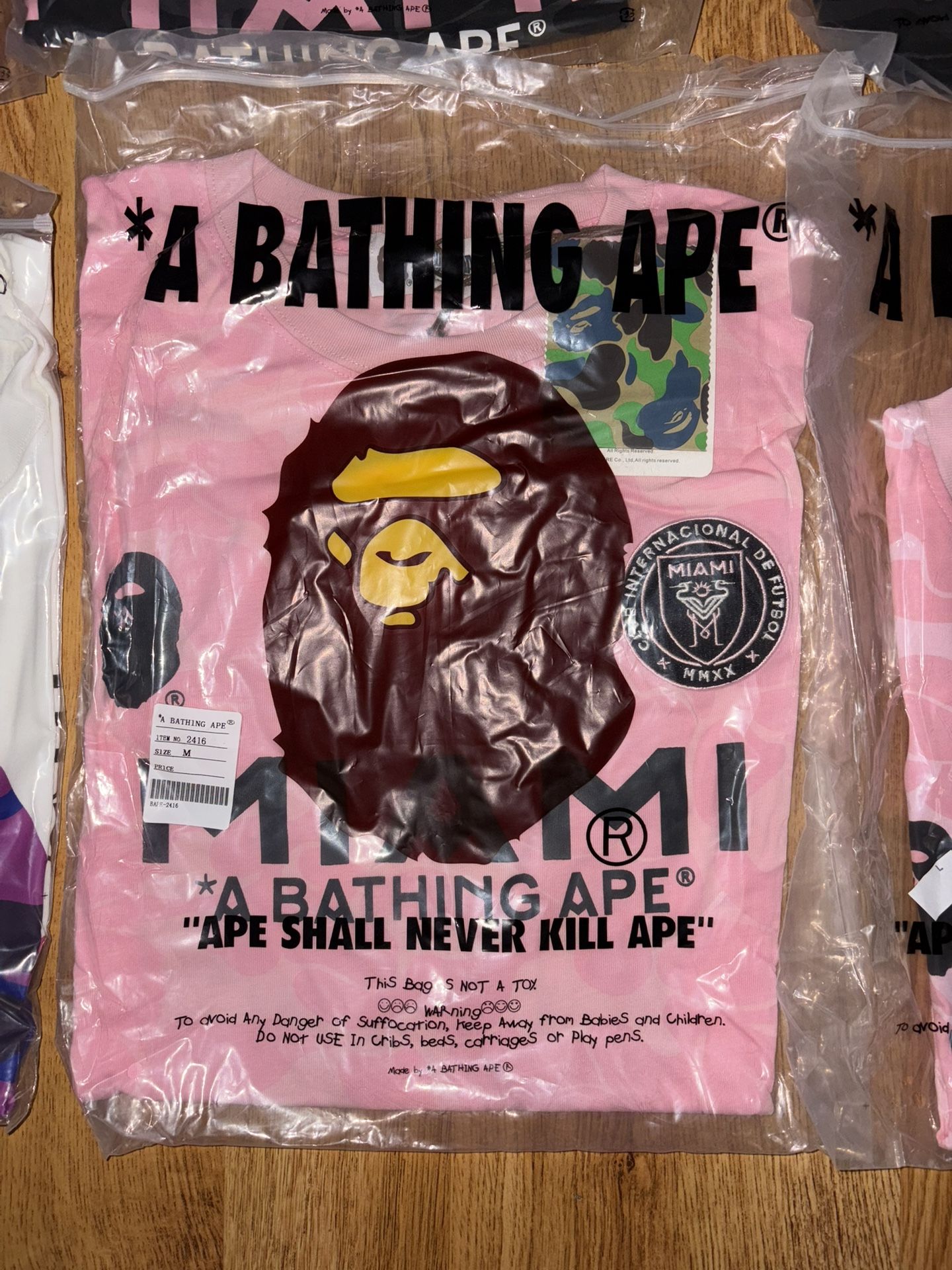 Bape X Inter Miami Shirt