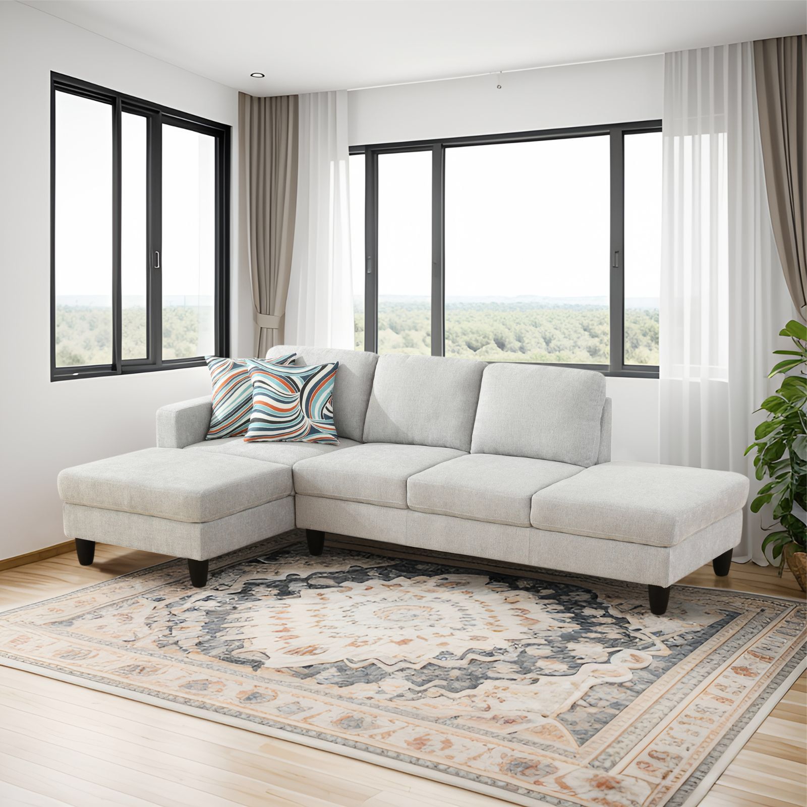 Cheap New White Microfiber Sofa Set