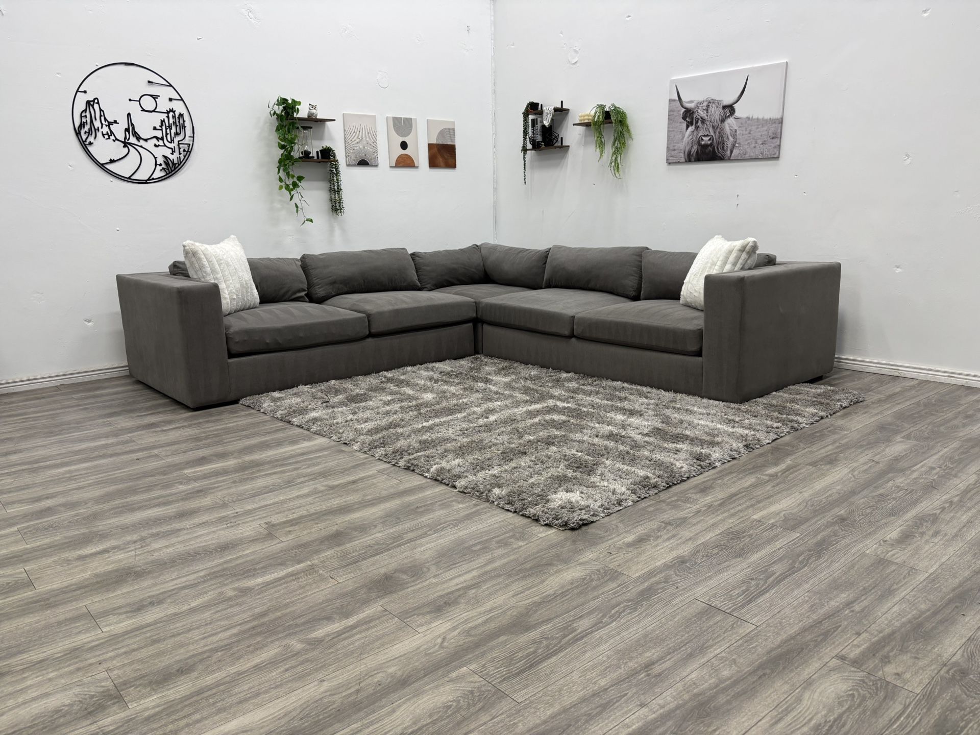 Gray Sectional Couch - Free Delivery