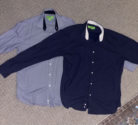 Bristol & Bull Men’s Dress Shirt Bundle — Size L (16-16.5, 34/35)