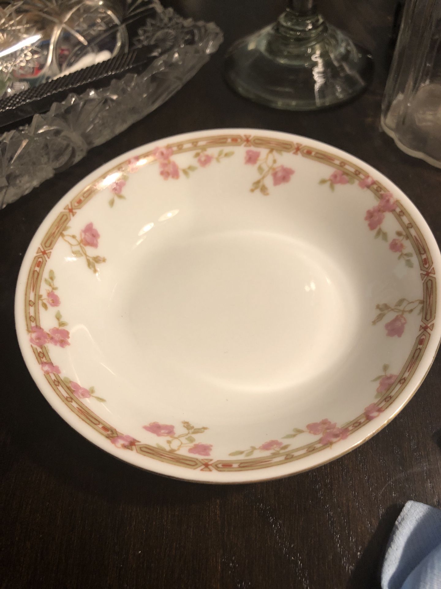 2 Vintage Epiag Royal Desert Bowls Made In Czechoslovakia
