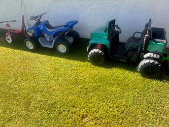 Battery powered ride on quads