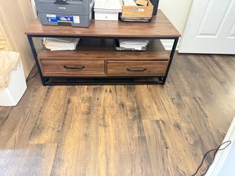 TV table with two drawers