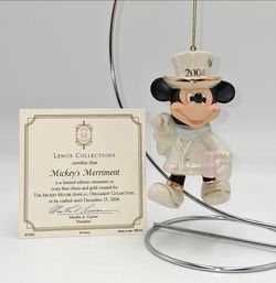 Lenox Disney 2004 Mickey Merriment Christmas Ornament Ltd Edition