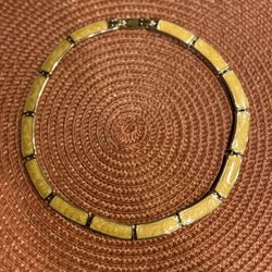 Vintage Monet Gold Tone Chain Choker