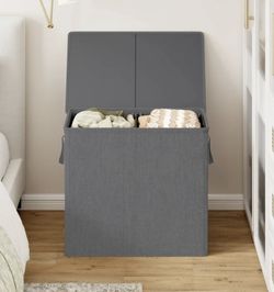 Grey Double Laundry Hamper