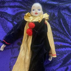 Clown porcelain Doll