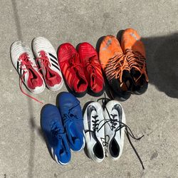 Nike, Adidas, and puma soccer shoes