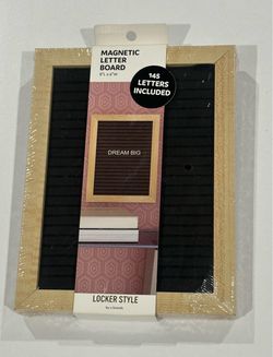 NEW U Brands Magnetic Letter Board 8” x 6” – 145 Letters Included