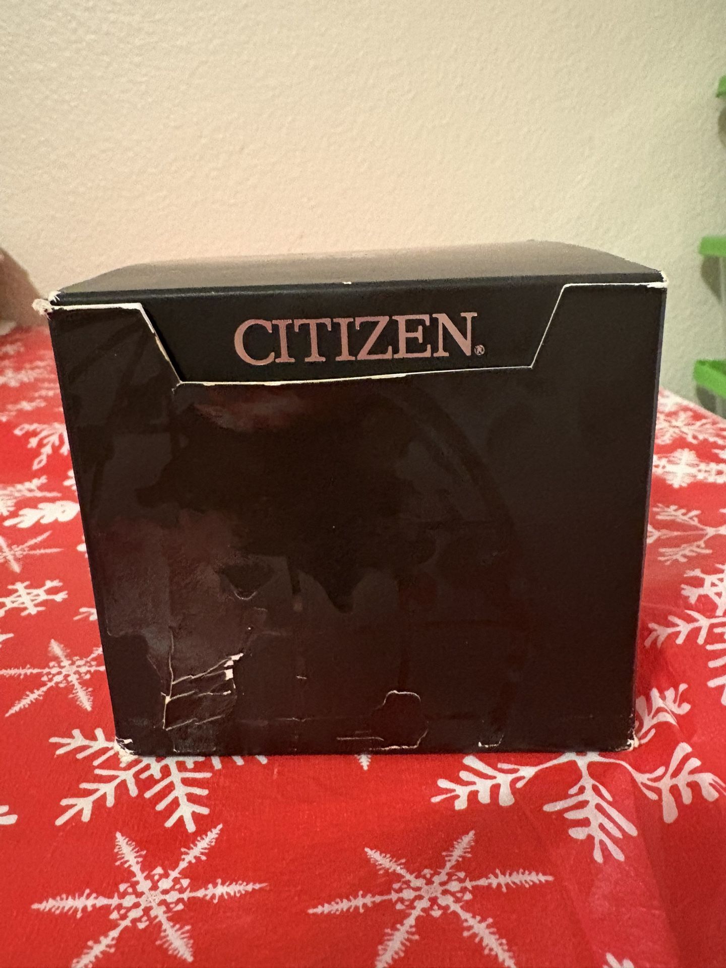 Citizen Axiom Eco Drive Chronograph Black Dial Watch With Box