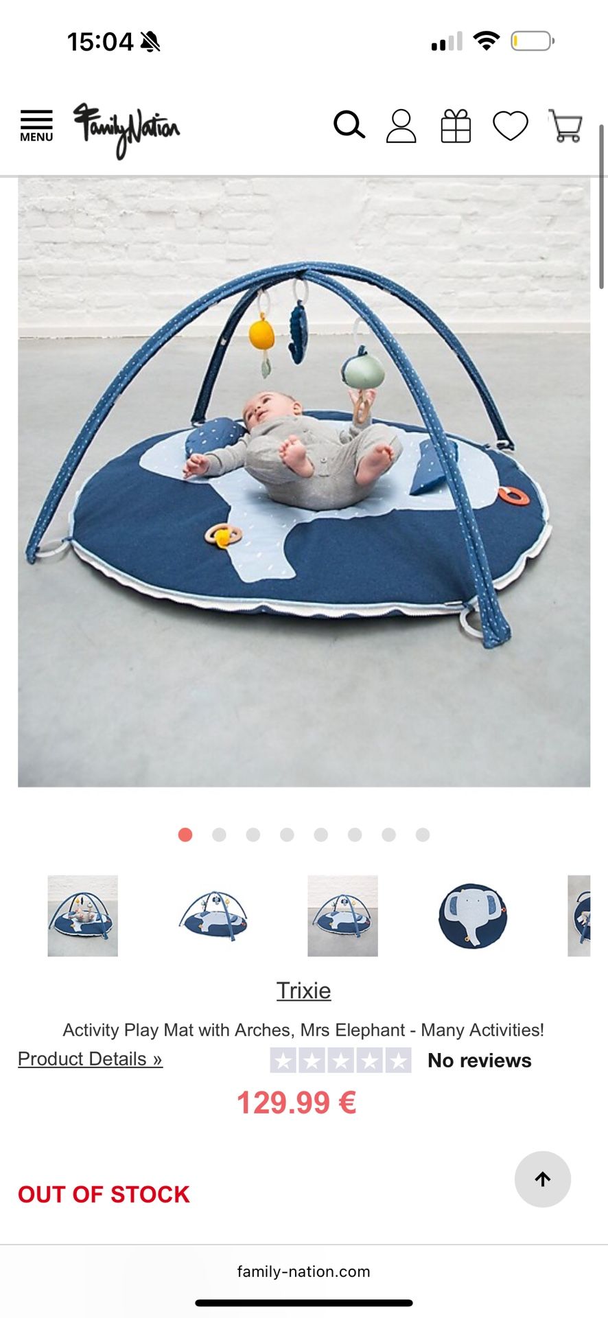 Trixie Activity Play Mat With Arches And Extra Toy Hooks