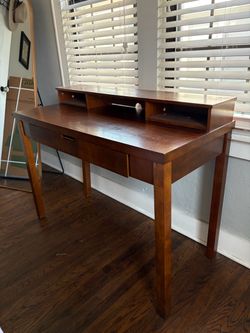 Brown Wood Office Desk