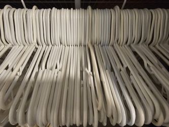 White Plastic Hangers
