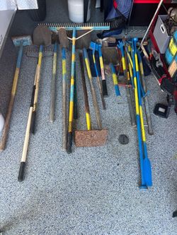 Large Lot of Landscaping Hand Tools