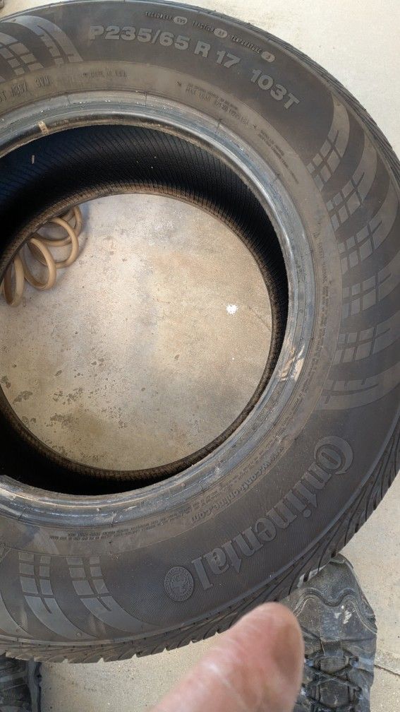 235 65 R17. Used Good For Roller. 1 Patch