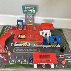 Matchbox Service Center And Semi Hauler Toy Sets