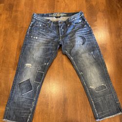 Woman’s vintage Lucky brand Riley Sloopy skinny Capri jeans shipping available