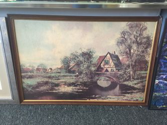 Old Lake House Painting