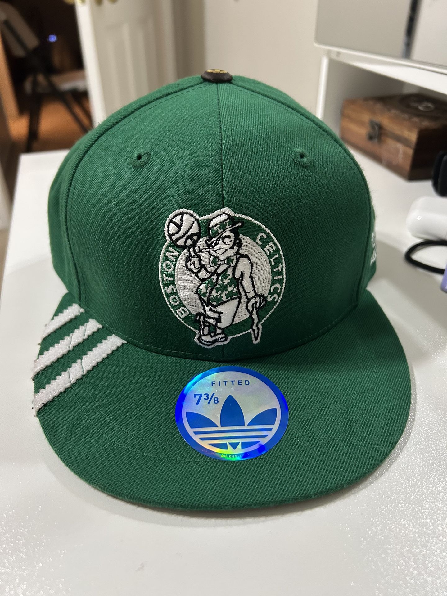 Boston Celtics Adidas Hardwood Classics Championship Years Clover Hat