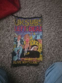 Rare UK Subs Left for Dead Woven Back Patch