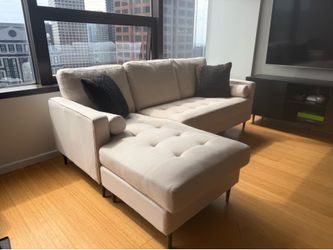 Mid-Century Reversible Sectional Sofa