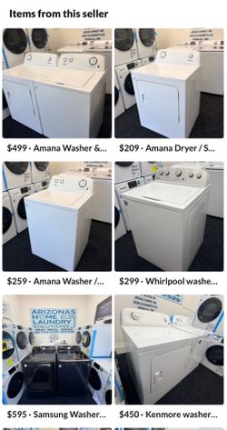 Washer and Dryer sets ! Lavadoras y secadoras a la venta !
