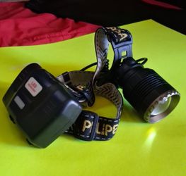 New Headlamp – 15 Hours Runtime – USB-C Rechargeable, with powerbank, 9,000 mAh.